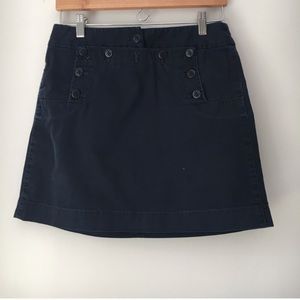J. Crew Classic Twill Chino Skirt Navy Size 4